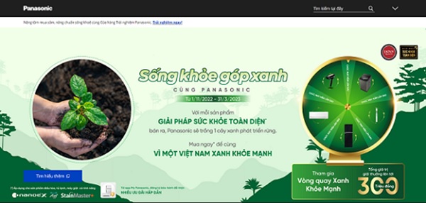 Hệ thống Website theo dõi cây xanh - Panasonic VN - Công Ty TNHH Aegona